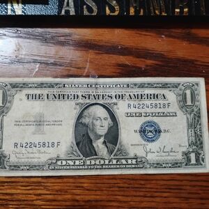 1935 D $1 Dollar Silver Certificate,,Very Rare